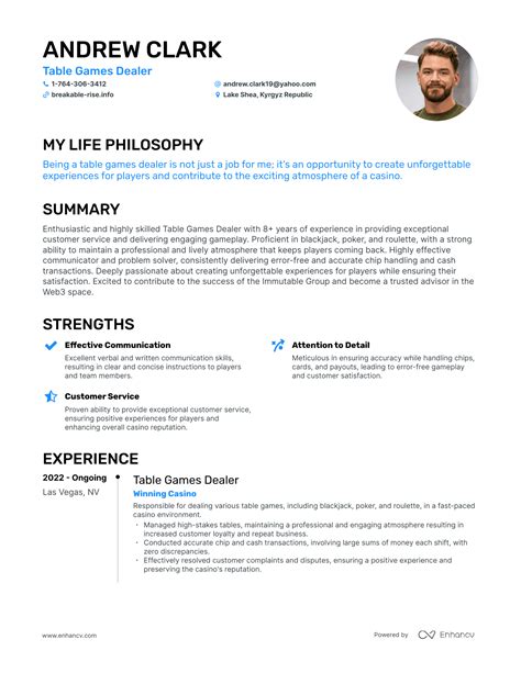 resume tabletop game industry.